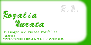 rozalia murata business card